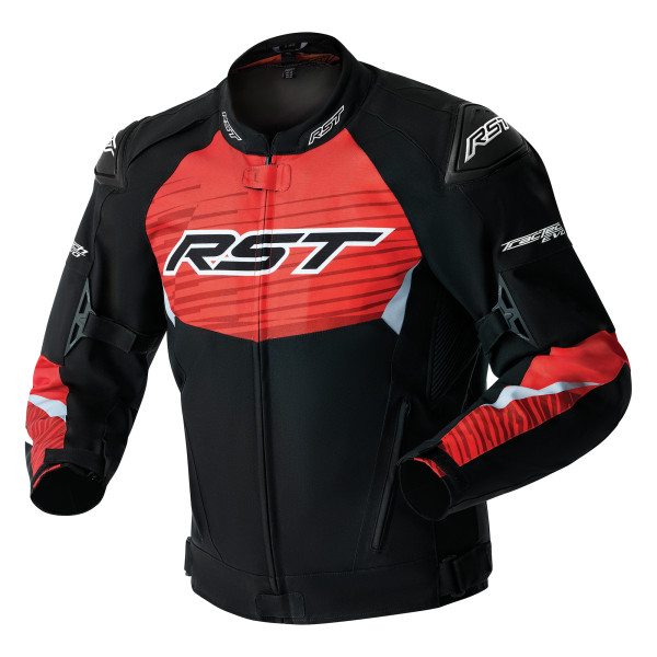RST RST Tractech Evo D3O Textile Jacket Black/Flo Red